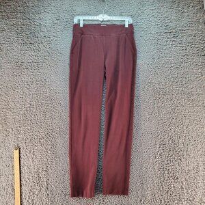 Duluth Trading Co Pants Womens Small Burgundy Red Straight Leg Stretch